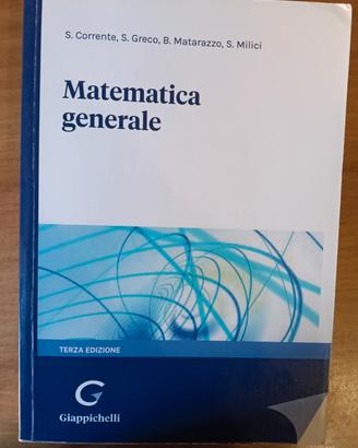 Matematica generale - Corrente, Greco, Matarazzo