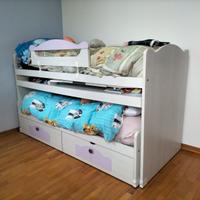 Letto castello estraibile