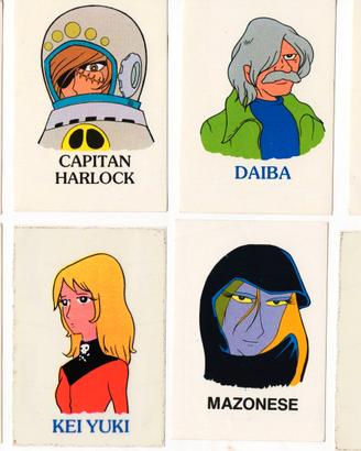 Figurine adesive 'capitan harlock' 1979