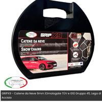 Catene da Neve 9mm |Omologate TÜV e GS| Gruppo 45