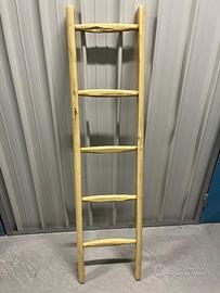 SCALETTE IN LEGNO PORTA ASCIUGAMANI