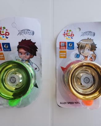 Jo jo gioco yo yo in metallo e plastica  (4 pz) 