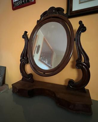 Specchiera da appoggio in legno