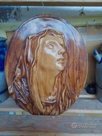 Madonna in ceramica - Bassorilievo vintage