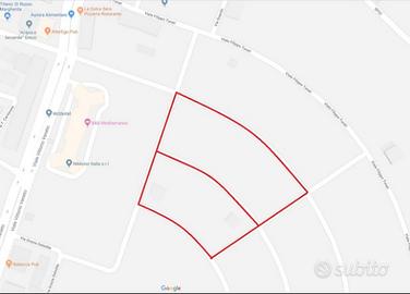 Lotti di terreni edificabili di varie dimensioni