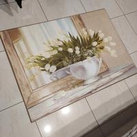 Quadro dipinto fiori tulipani