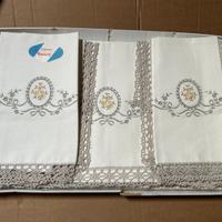 completo letto lenzuola matrimoniale vintage