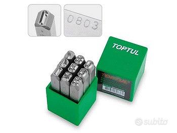 Punzoni numeri 1-9, Ø5mm per telaio Vespa tutti i 