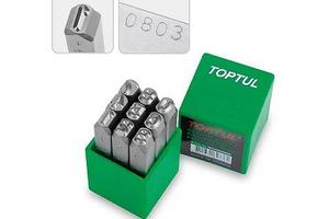 Punzoni numeri 1-9, Ø5mm per telaio Vespa tutti i 