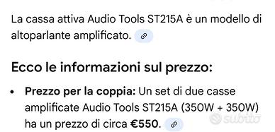 Cassa attiva tools