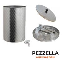 Serbatoio inox 300lt sistema pneumatico