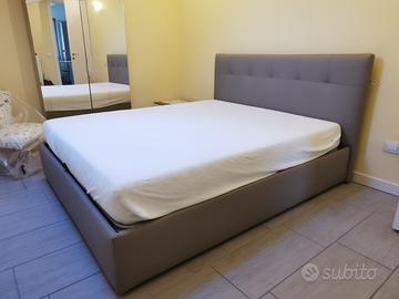 Letto matrimoniale con cassone + materasso memory
