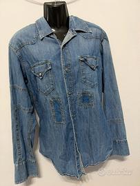 Marlboro classics camicia jeans denim M vintage 90