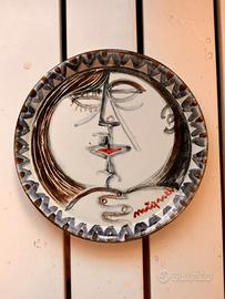 MIGNECO -piatto in ceramica dipinta a mano, 23,5cm