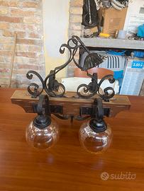 Lampadario Rustico Vintage a 4 luci