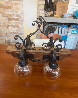 Lampadario Rustico Vintage a 4 luci