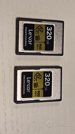 1 x CFA compact flash lexar 320 per Sony