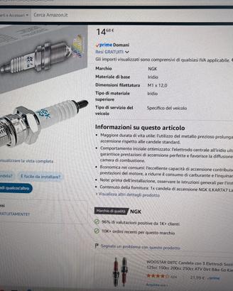 Candele NGK ILKAR7A7, 91432 benzina 1200