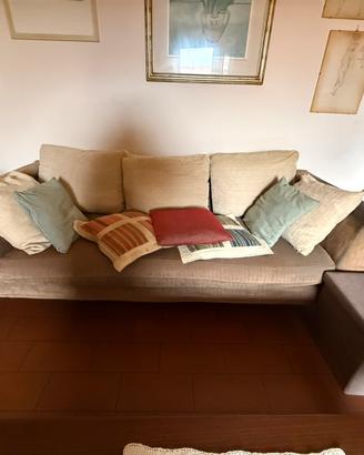 Divani 2 e 3 posti + 4 cuscini abbinati al divano