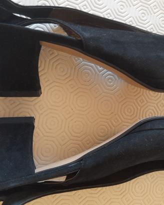 slingback n.39 camoscio nero
