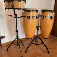 Bongos LP Aspire + Congas Remo Crown Percussion
