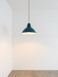 2 lampade ikea sospensione blu petrolio