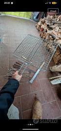 grande stock per grigliata, BBQ, spiedini 
