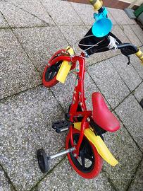 bicicletta bimbo con rotelle
