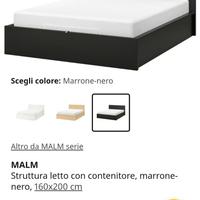Letto matrimoniale + materasso memory foam