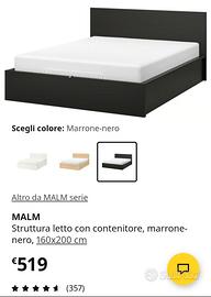 Letto matrimoniale + materasso memory foam