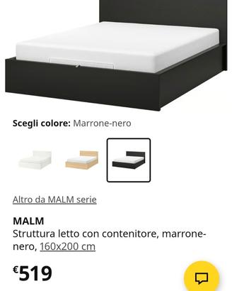 Letto matrimoniale + materasso memory foam