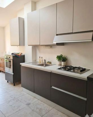 CUCINA COMPONIBILE MODERNA GRIGIO OPACO CHIARO