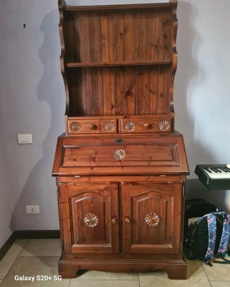 scrivania vero legno 