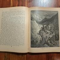 Antico libro del 1800 sulla storia delle crociate.