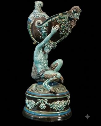 Vaso da Parata (Prunkvase) in Maiolica 