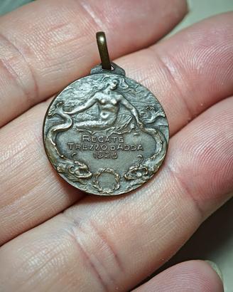 1928 Medaglia Regate Canottaggio Trezzo d'Adda Ø24
