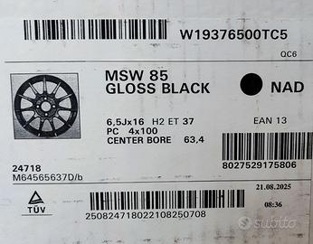 CERCHI NUOVI RAGGIO 16 POLLICI DACIA Sandero - CPC