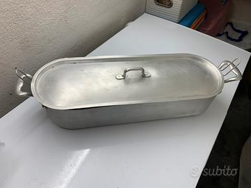 Pesciera professionale in alluminio 51 cm nuova
