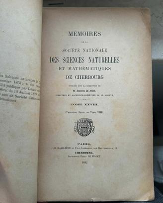 Libro Francese sulla botanica 1892