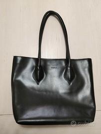 borsa Furla tote goccia pelle nera originale 