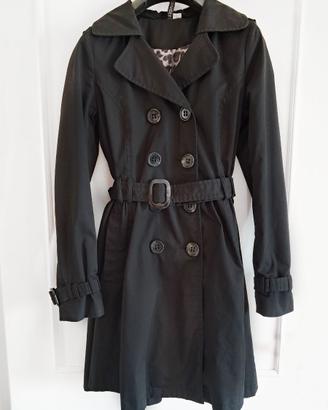 Cappotto Leggero Trench Cintura Nero H&M M