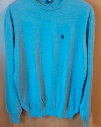 Maglione grigio 100% Lana Merino XL
