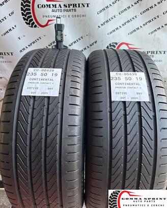 2 PNEUMATICI 235/50 R19 CONTINENTAL ESTIVE 80%