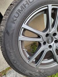 4 Gomme invernali + 4 cerchi in lega da 18"
