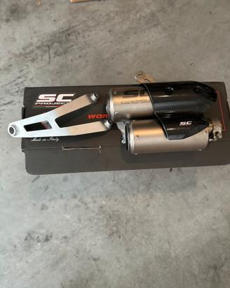 Scarico SC omologato con staffa