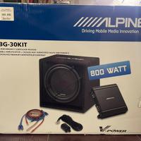 Kit Subwoofer Alpine 800watt