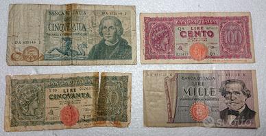 Banconote Vintage Repubblica Italiana Luogotenenza