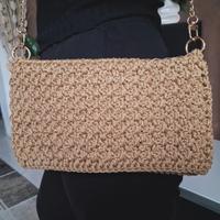 borsa,pochette ad uncinetto,borsa fatta a mano