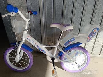 Bici Frozen II , perfetta, con rotelle, 14 pollici