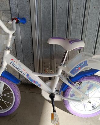Bici Frozen II , perfetta, con rotelle, 14 pollici